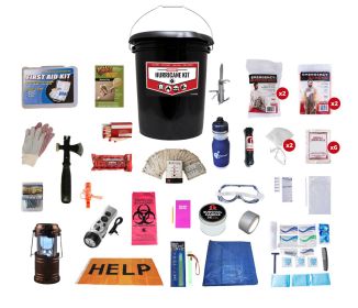 Hurricane Emergency Kit, 1 to 2 Person, Bucket
