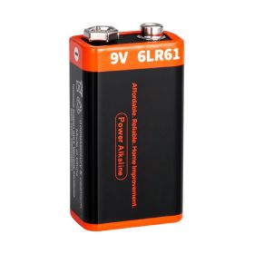VEVOR 9V Alkaline Batteries, 12-Pack, 9 Volt Square Battery for Smoke Detector, 10-Year Shelf Life, Long Lasting, All-Purpose, for Fire Alarm