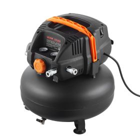 VEVOR 6 Gallon Air Compressor, 1.7HP 2.3CFM @ 90PSI Portable Pancake Air Compressor & 150PSI Max Working Pressure