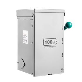 VEVOR 100A Generator Transfer Switch, 24000W Manual Transfer Switch, Heavy Duty Double-Throw Power Transfer Switch 120/240V, Meeting NEMA 3R Stan