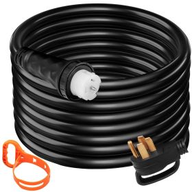 VEVOR 20 FT 50 Amp Generator Cord, STW 6/3 + 8/1 AWG Heavy Duty Extension Cord NEMA 14-50P & SS2-50R & CS6364 Twist Lock
