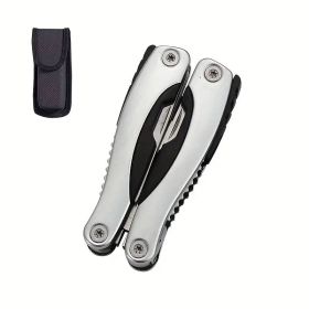 "12-in-1 Adventure Pliers - Premium Stainless Steel Construction for Camping & Emergencies" (Color: Silvery camping outdoor special)
